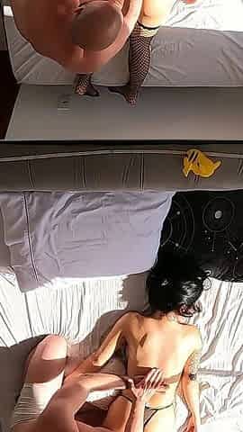 Naughty Young Masseuse Grabbing Client's Cock