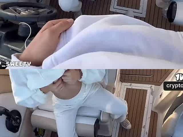 Boat poke with real couple, homemade orgy and gigantic man rod in tight pussy. Spontaneous outdoor sex, standing rear end style.