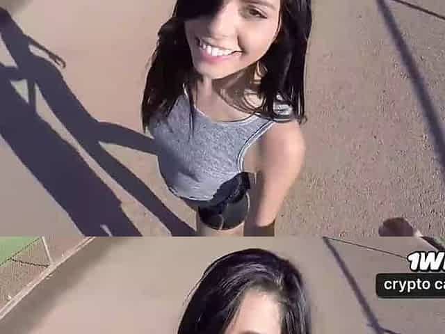 Gina Valentina tem uma aventura voluptuous no parque antes de receber um creampie em casa.