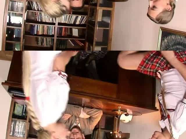 Two Teen Blonde Threesome