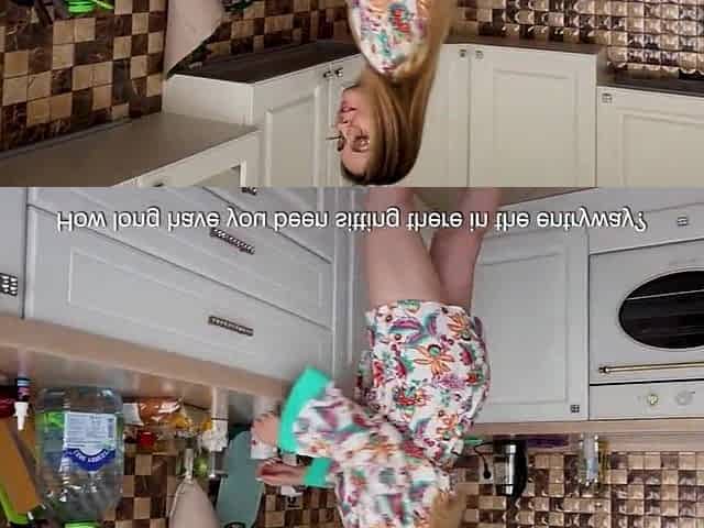 -Oh my God! What are u DOING!! DRILLED A ALLY'S soaked MAMA in the kitchen