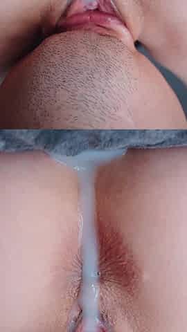 Close up Clit Licking and Pussy Eating. Squirting Orgasms to Mouth