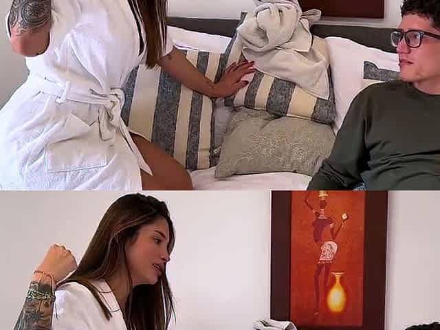 Stepmom Caught Step Son Masturbating With Her Video Then