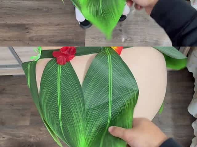 My Pregnant Stepsister Is in a Hawaiian Cosplay Dress Because She Feels Like She's in Hawaii, so Sex Is a Must for Her