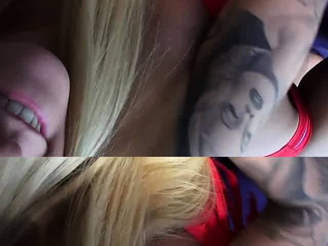 Stranded blonde teen fucked pov style