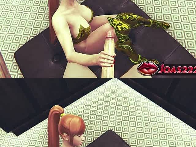 Horny Red Head Teela 3D Hentai Animation - Intense Handjob & Blowjob with Massive Cum on Her Body and Legs + POV Fetish Action