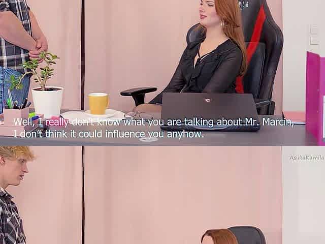 Employee's been called on the carpet to his HAWT BOSS and this chab drilled HER BOOTY ;)