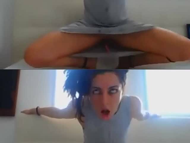 Eyerolling bitch drooling in shaking orgasm