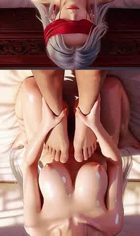 The Third Episode of the White-haired Beauty Series Is Here! Make You Lose Control and Get Extremely Aroused Ai-generated