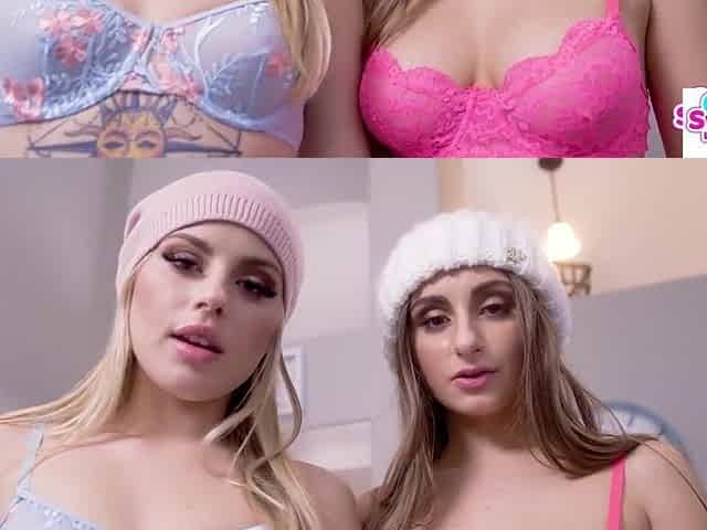 Snow Bunnies Anna Claire Clouds & Penelope Kay Snowball Stepbro's Cum