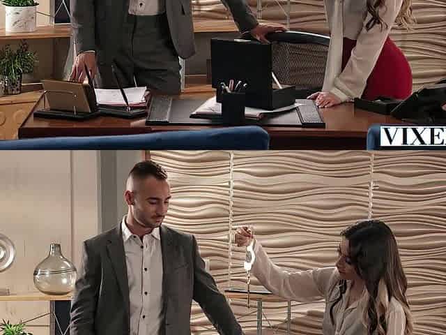 VIXEN Nasty Seductress Aria Lee Devours Coworker's Biggest Wang In Her Boss's Abode