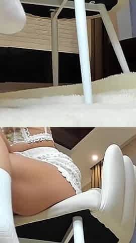 Legs in Long Socks, Findom Ass Tease, Boobs Shaking, Fingers