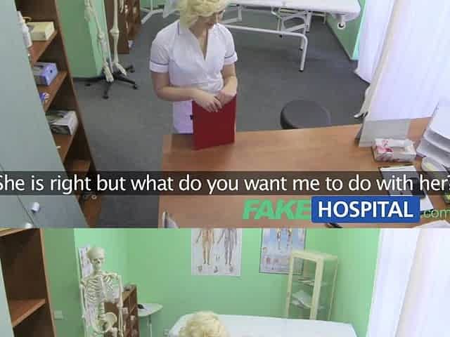 FakeHospital Wicked nurse heals patient with her tongue