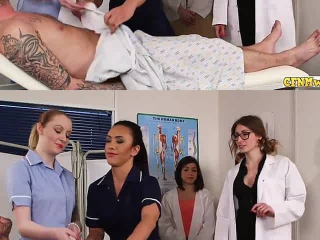 Nurses Blowing Cfnm Cock In Group Domination