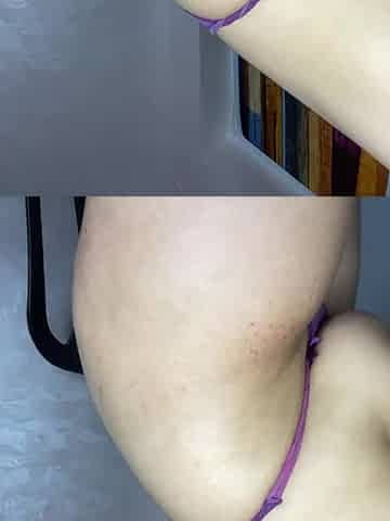 Louurri shares passionate big tits close up solo