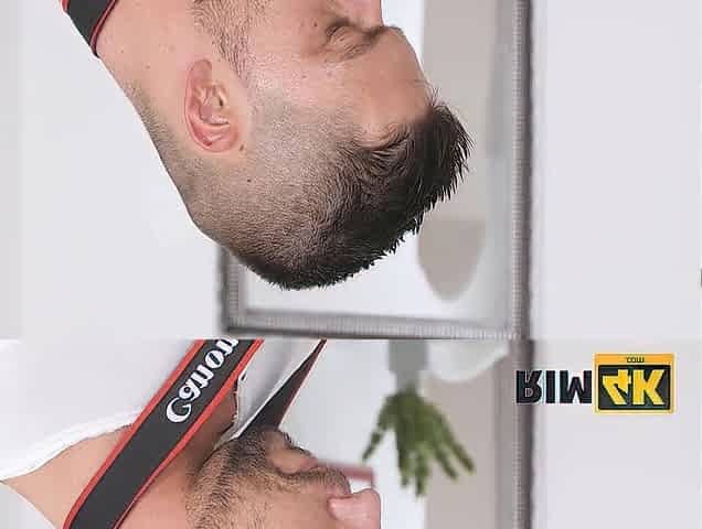 RIM4K. Amazing model enjoys the smack of photographers butthole and shlong