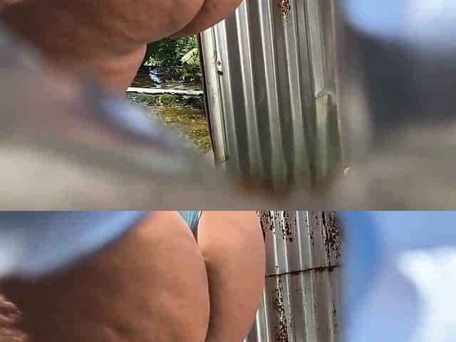 Compilation of angels in public dressing room outdoors