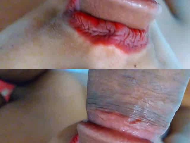 Hot Girlfriend Give Me Supper Sloppy Blowjob Before Fuck Her but I Cum Inside Her Mouth