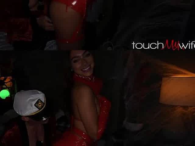 Sharing My Lustful Wife At Halloween Suit Party - Sisi Rose - TouchMyWife