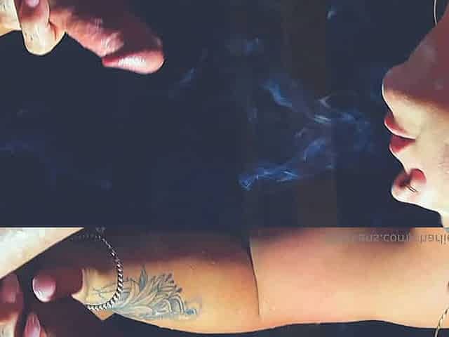 Smoking blowjob