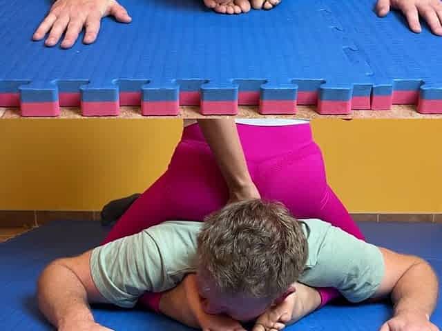 Foot Humiliation Wrestling Oriental Barefoot Wins the Match