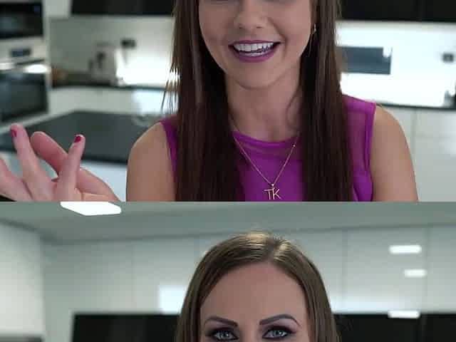 POV - Tina Kay is a risky frisky anal fuck slut