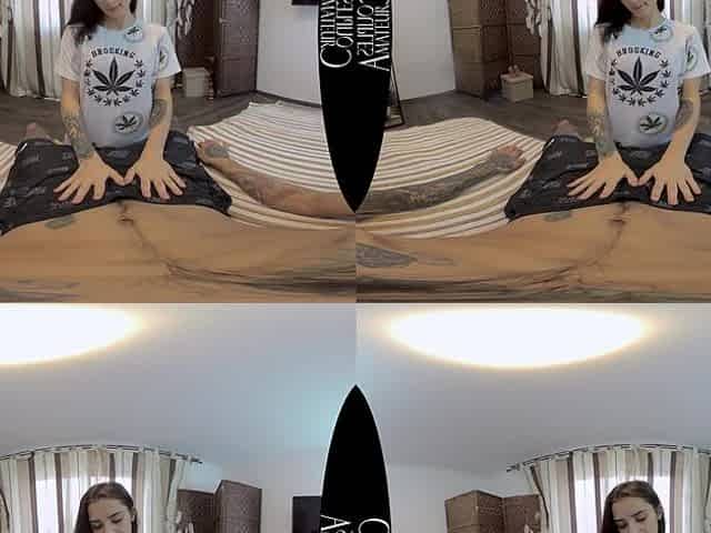 First Time Anal For This Skinny Brunette - Amateur VR Porn POV