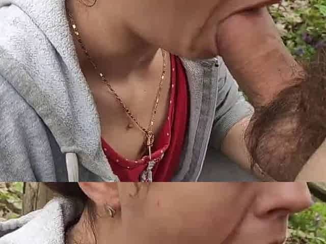 Walk in the Forest Ended With Sex in Doggy Style and Cum on Anal