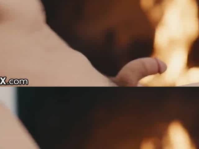 Tyler Nixon And Emily Willis - Passionate Fire Place Sex