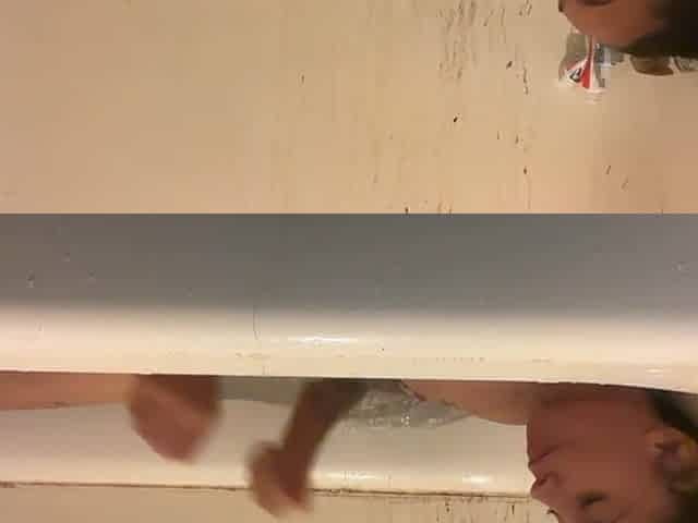 washroom solo masturbation