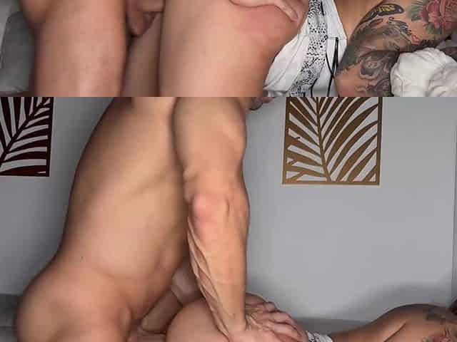 Thick Latina beauty shares passionate intense release desire