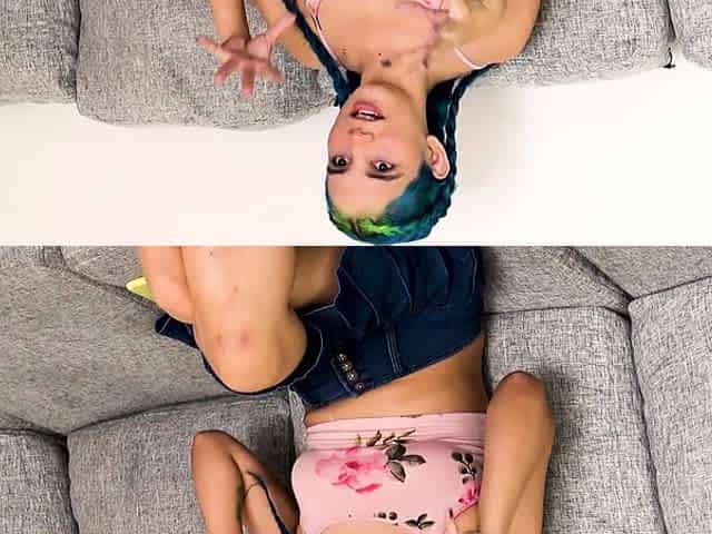Latina teen gamer rough anal at casting