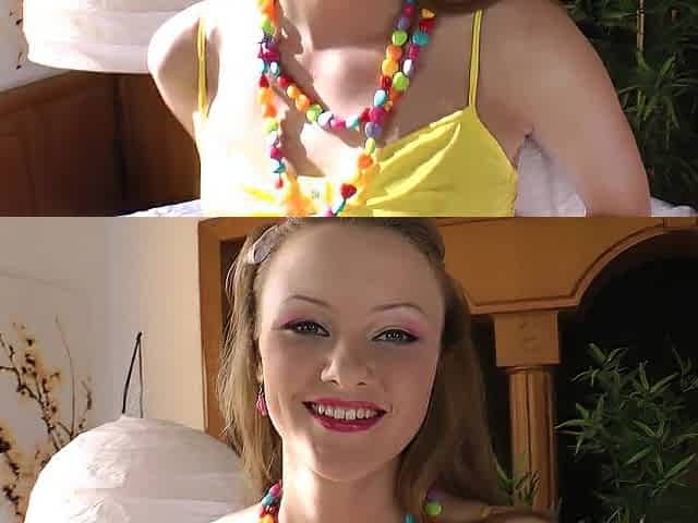 First anal casting of a teen cutie