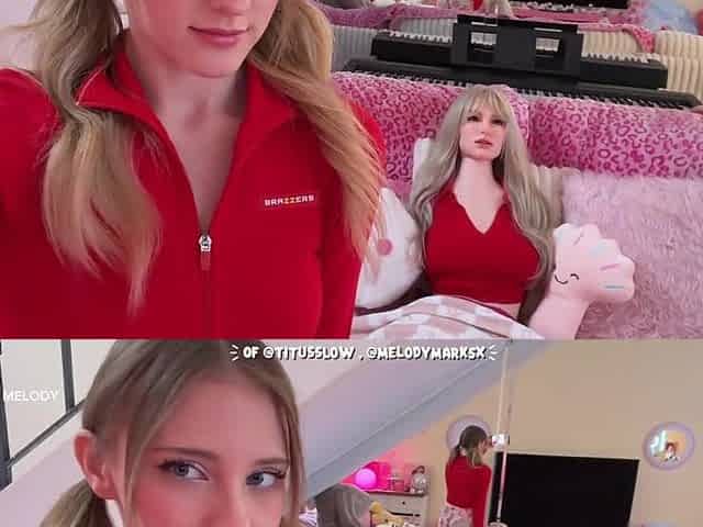Surprised him with a ZELEX sex doll for a holiday trio- Melody Marks & Titus Low