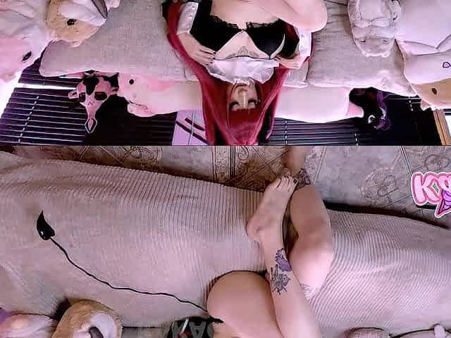 Marin cosplay succubus rizu foot fetish teaser