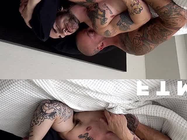 FTM Dudes Muscle chap Jesse Diamond cums hard with cute FTM gym bro