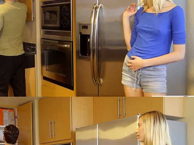 Stepdaughter finds out stepdad dick size