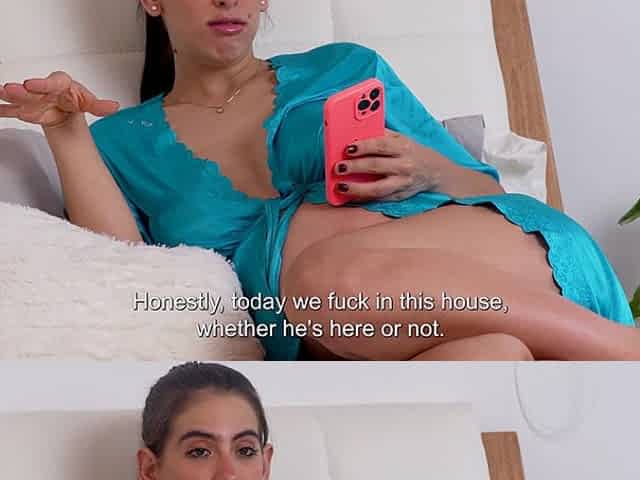 Hot Big Breasted Pregnant Pervert Fucks Her Best Friend While Her Husband Is Not at Home, Alicia Trece