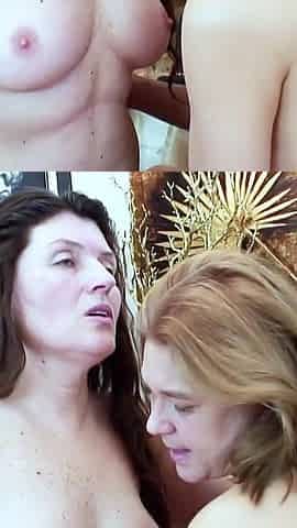 Two German MILF with hairy pussy take the chance and get it for each other