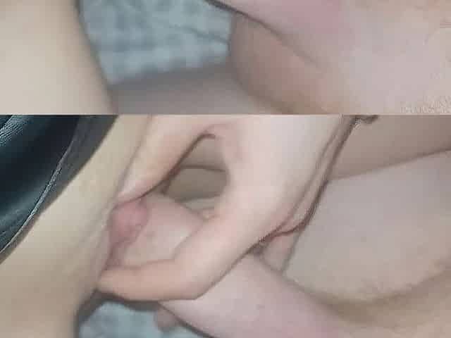 Rubbing my love button with his dick untill I squirt