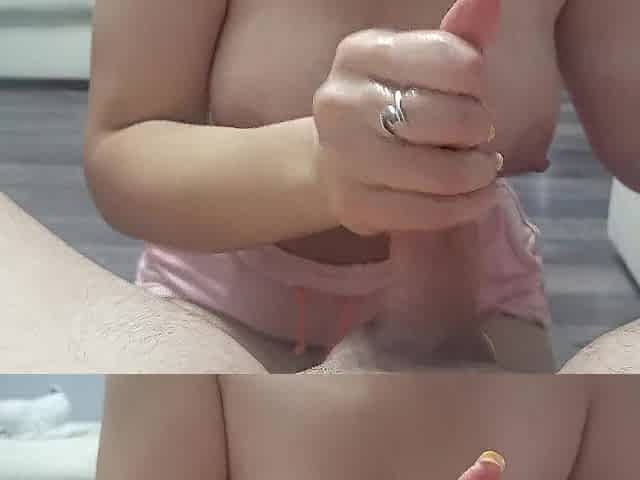 Speed Tugjob Cum in 4 minutes POV