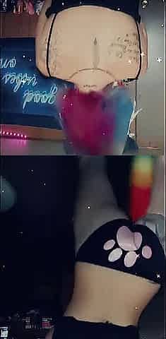 Smokin' During the time that Twerking & Shaking Butt With Booty Plug Tail