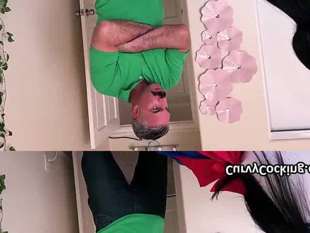 Breasty black cosplay sweetheart wishes for Anal hammering