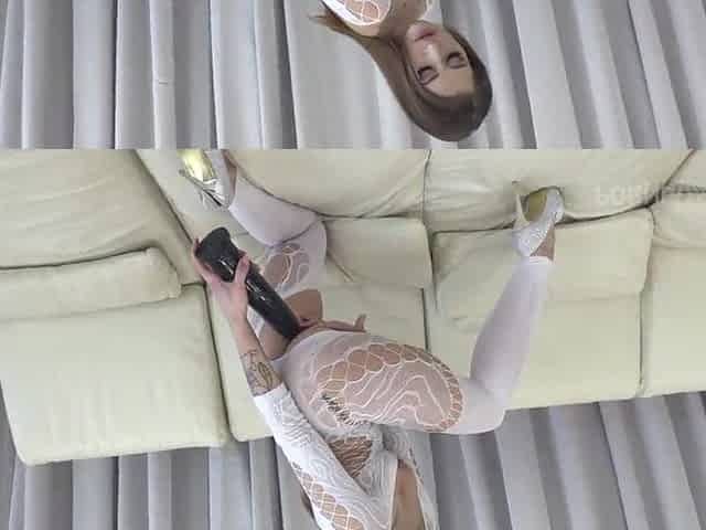 Mina gets a 0% vagina triple anal pounding