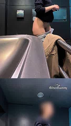 Banged For Cash Lewd College Gal in the Public Water closet