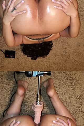 Stacked brunette goes solo toys and masturbation