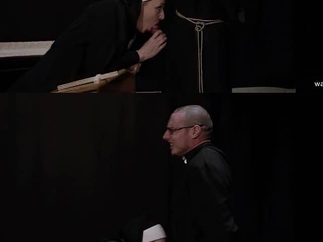 Kinky nun wants the priest to pound her sinful pussy