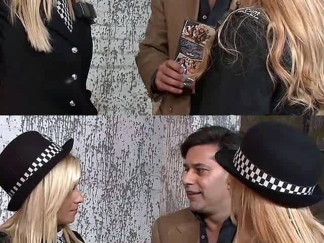Risky Threesome XXX with Blonde Cop Bitch - Naughty