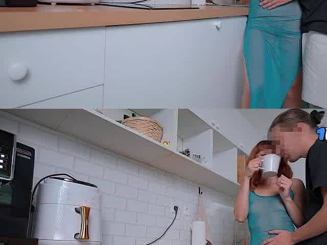 The morning begins not with coffee but with sex in the kitchen