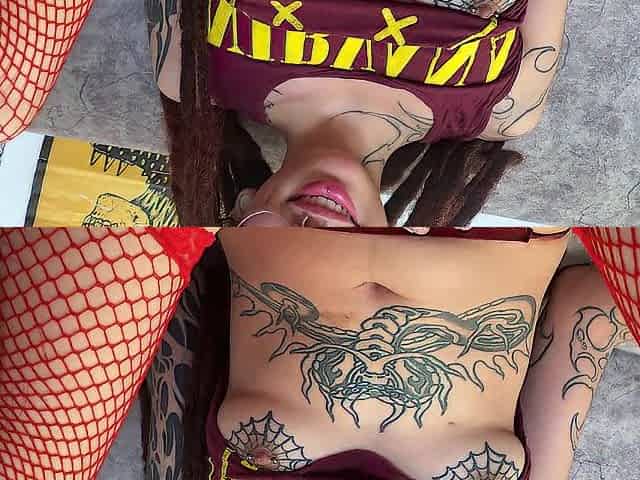 Gothic lustful latin babe wife bangs me until I fill her cunt with cum